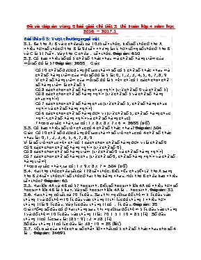 Đề thi Violympic môn Toán lớp 4 vòng 8 - Năm học 2016-2017